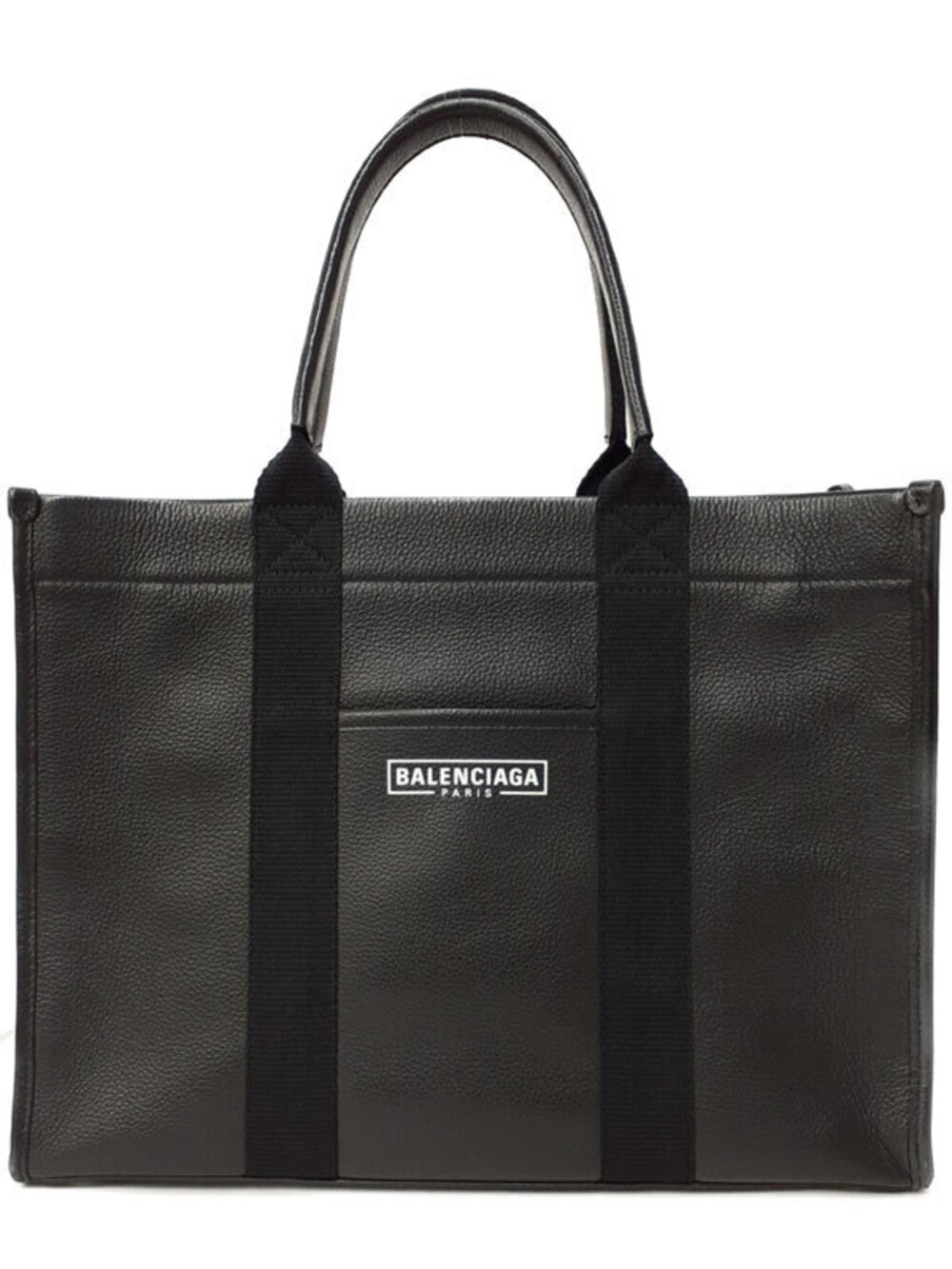 Balenciaga Hardware Tote Bag Black canvas leather
